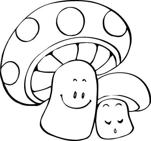榛蘑的简笔画图片