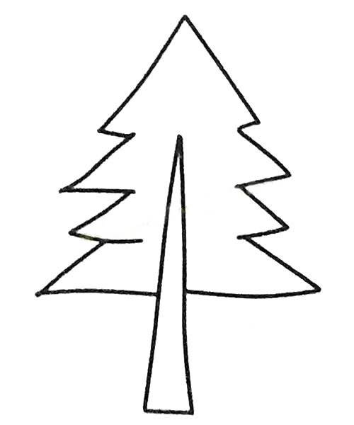 松树的简笔画 2022最新松树的简笔画画法
