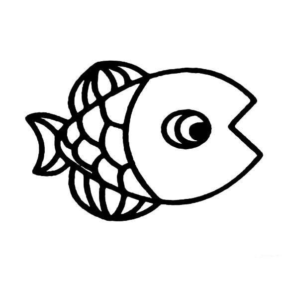 鱼的各种画法简单图片