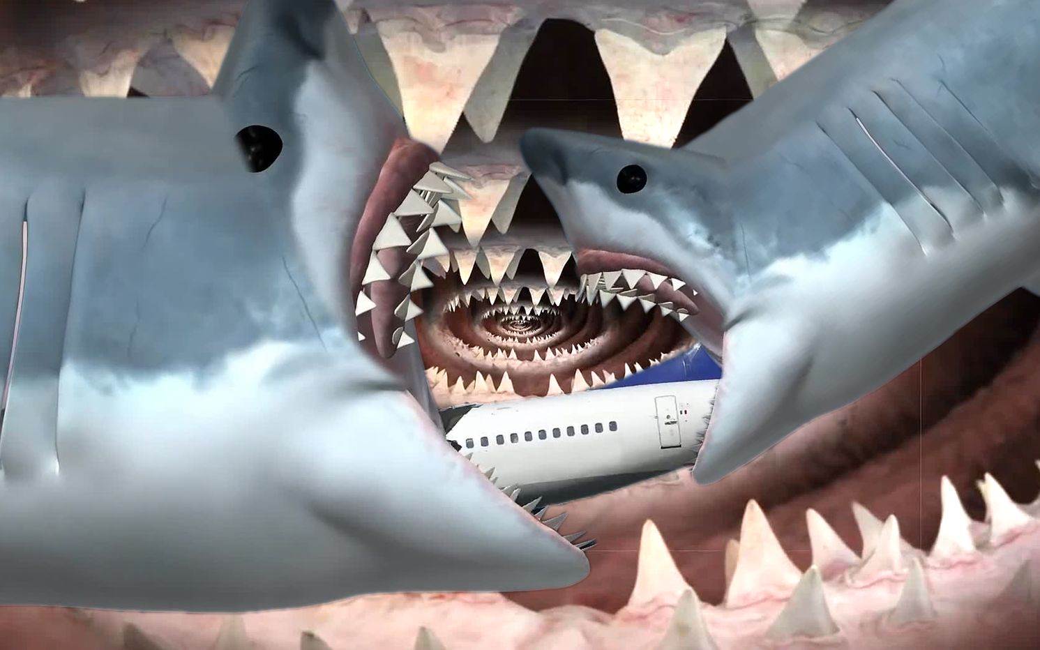 巨齿鲨怎么画才可怕图片