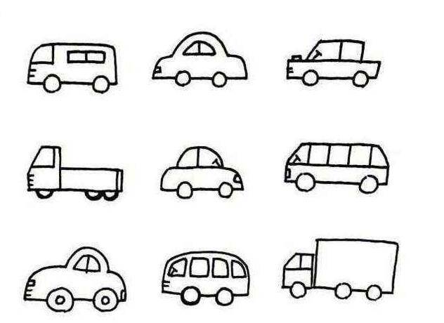 最简单的汽车画法图片
