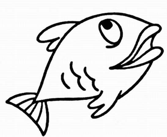 一条鱼的画法图片