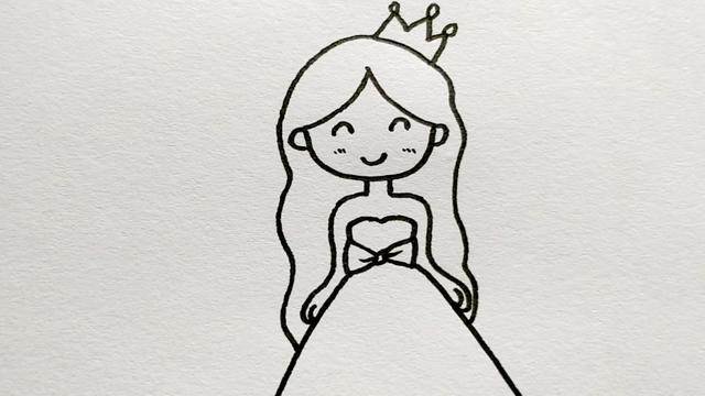 2022最新画公主简笔画 怎么画公主简单又漂亮