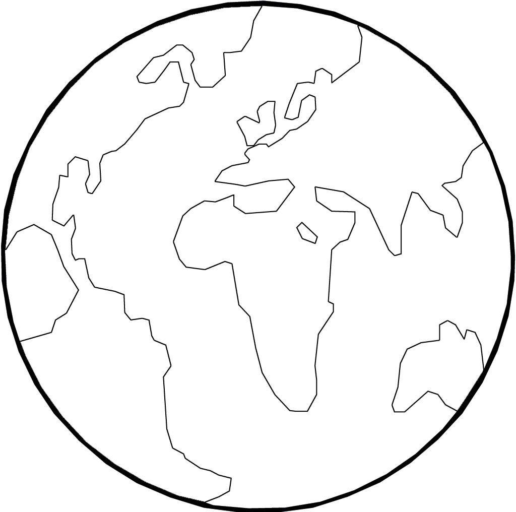 如何画地球简笔画简单图片