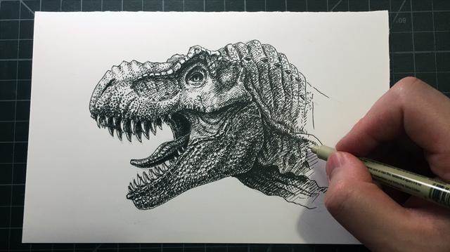 恐龙世界画画霸王龙图片
