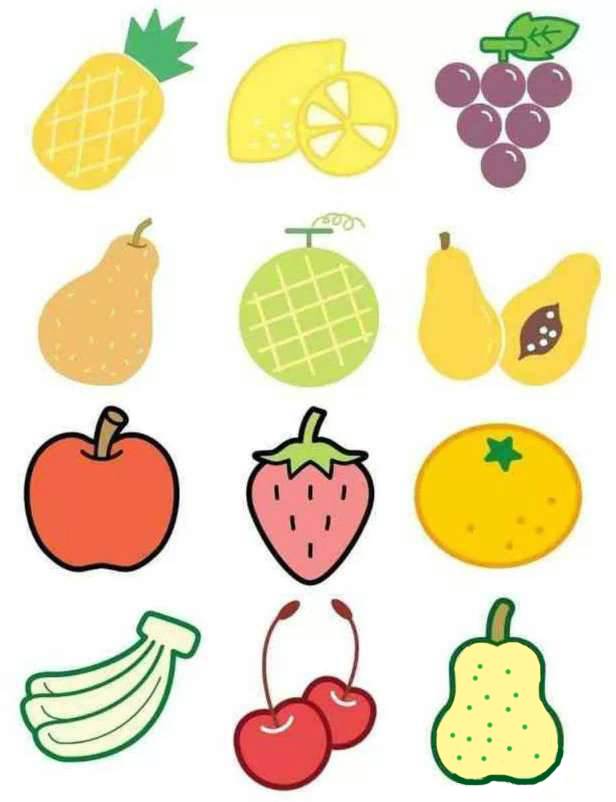 可爱水果简笔画简单图片