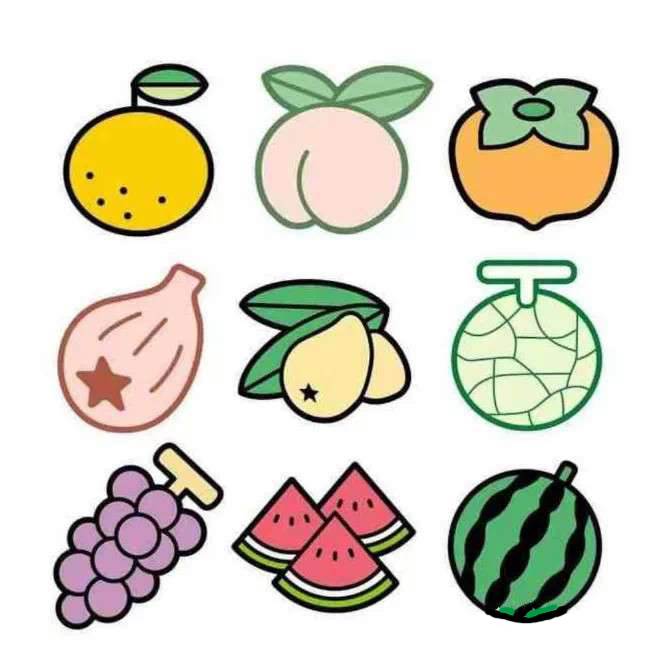 可爱水果简笔画简单图片