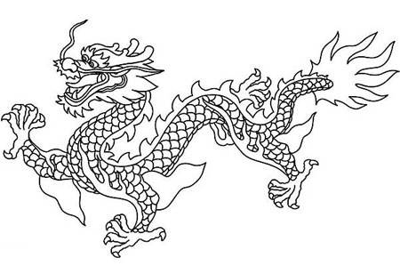 龙简笔画简单中国手绘图片
