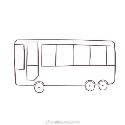 最新简笔画公交车教学 简笔画公交车 简单