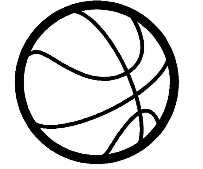 篮球的简单画法图片