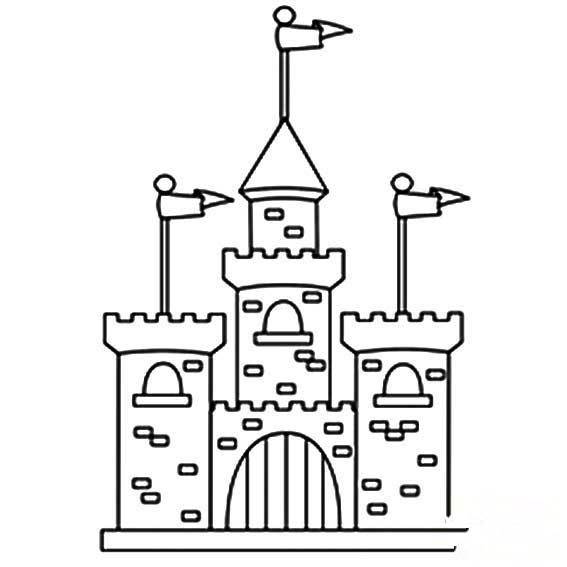 叶罗丽城堡简笔画图片图片