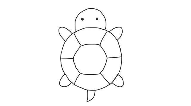 小乌龟画法简笔画图片