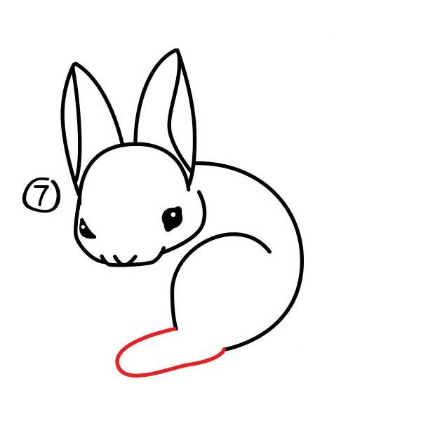 学画兔子简笔画画法图片