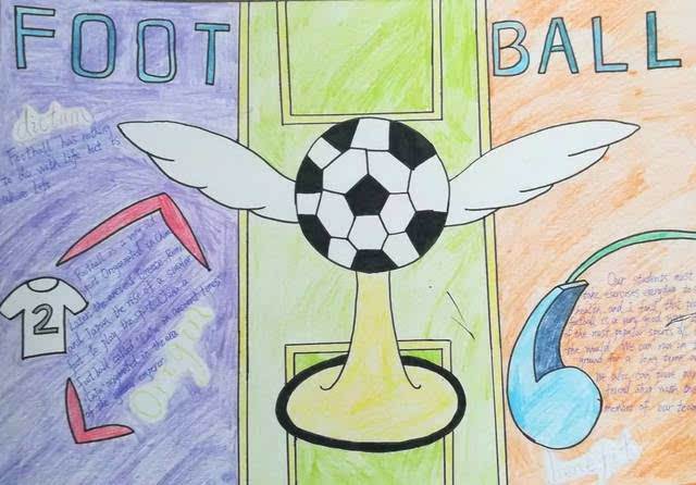 二年级足球画简单图片