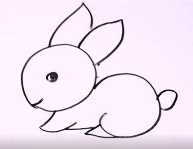 四年级简笔画小兔子图片