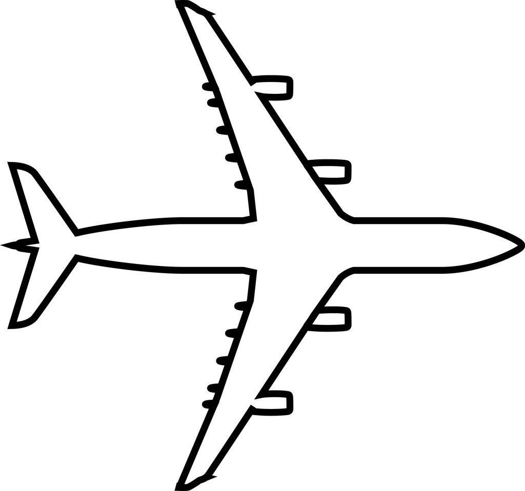 大8张各式各样的飞机简笔画飞机简笔画的画法儿童简笔画:可爱大飞机