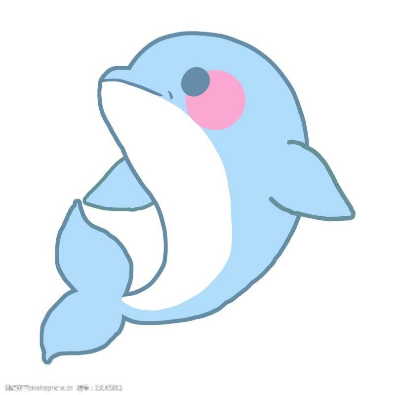 海豚的简笔画 海报图片