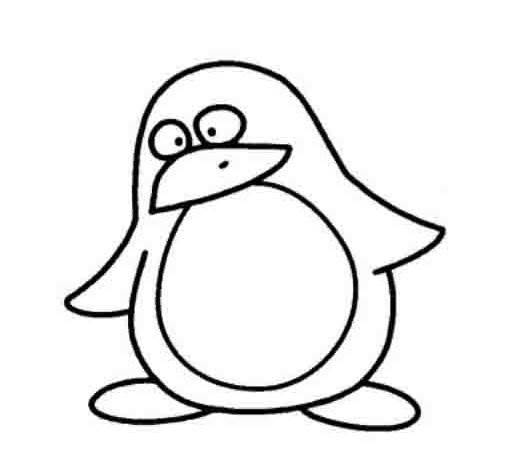 qq企鹅简笔画简单图片