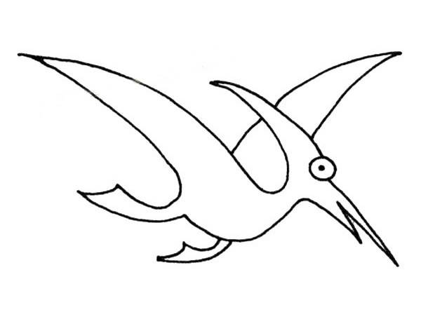 翼龙怎么画翅膀图片