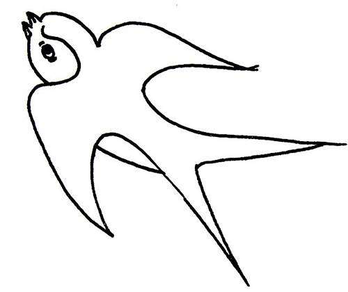 燕子的画 简单很简单图片