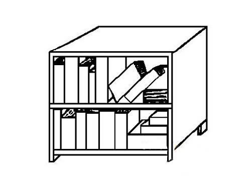 书柜画法简单图片