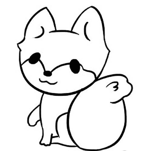 狐狸的简笔画图画图片