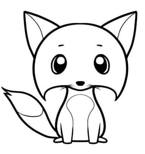 简单3步画出可爱小狐狸狐狸简笔画卡通可爱简单狐狸简笔画步骤图儿童
