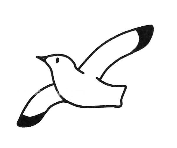海鸥的脚简笔画图片