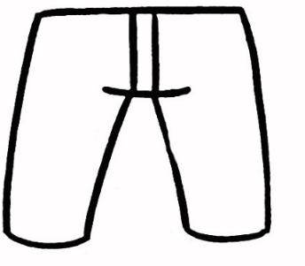 男孩衣服裤子简笔画图片