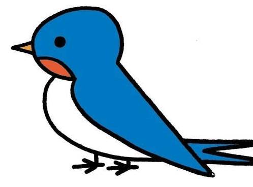最新小鸟简笔画彩色 小鸟的画法简单又漂亮