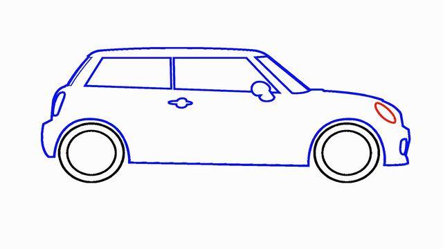 最简单的汽车画法图片