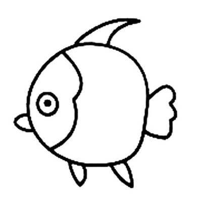儿童画鱼简笔画简单图片