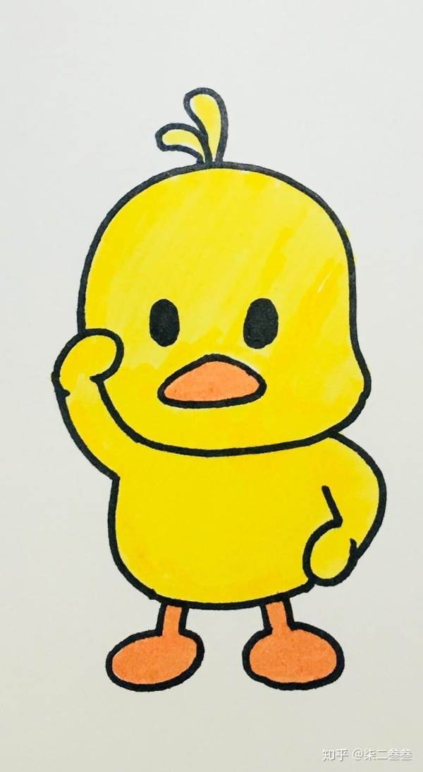 鸭子的简笔画 简单图片