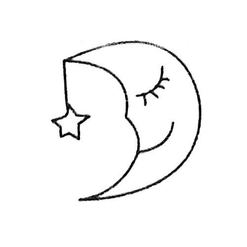 月亮的简笔画 中秋节月亮的简笔画