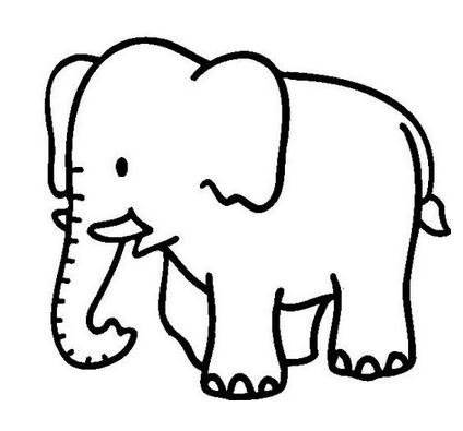 可爱的小象怎么画图片