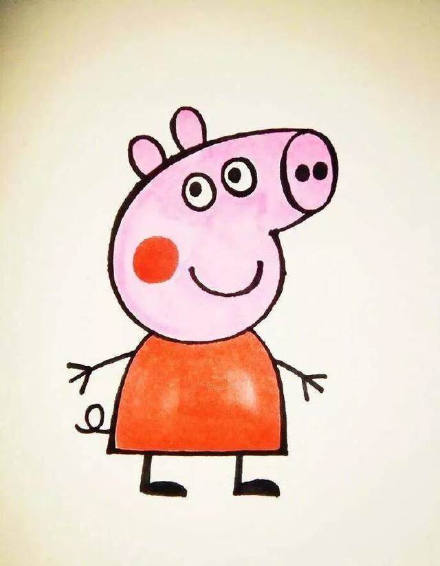 小猪佩奇画法图片