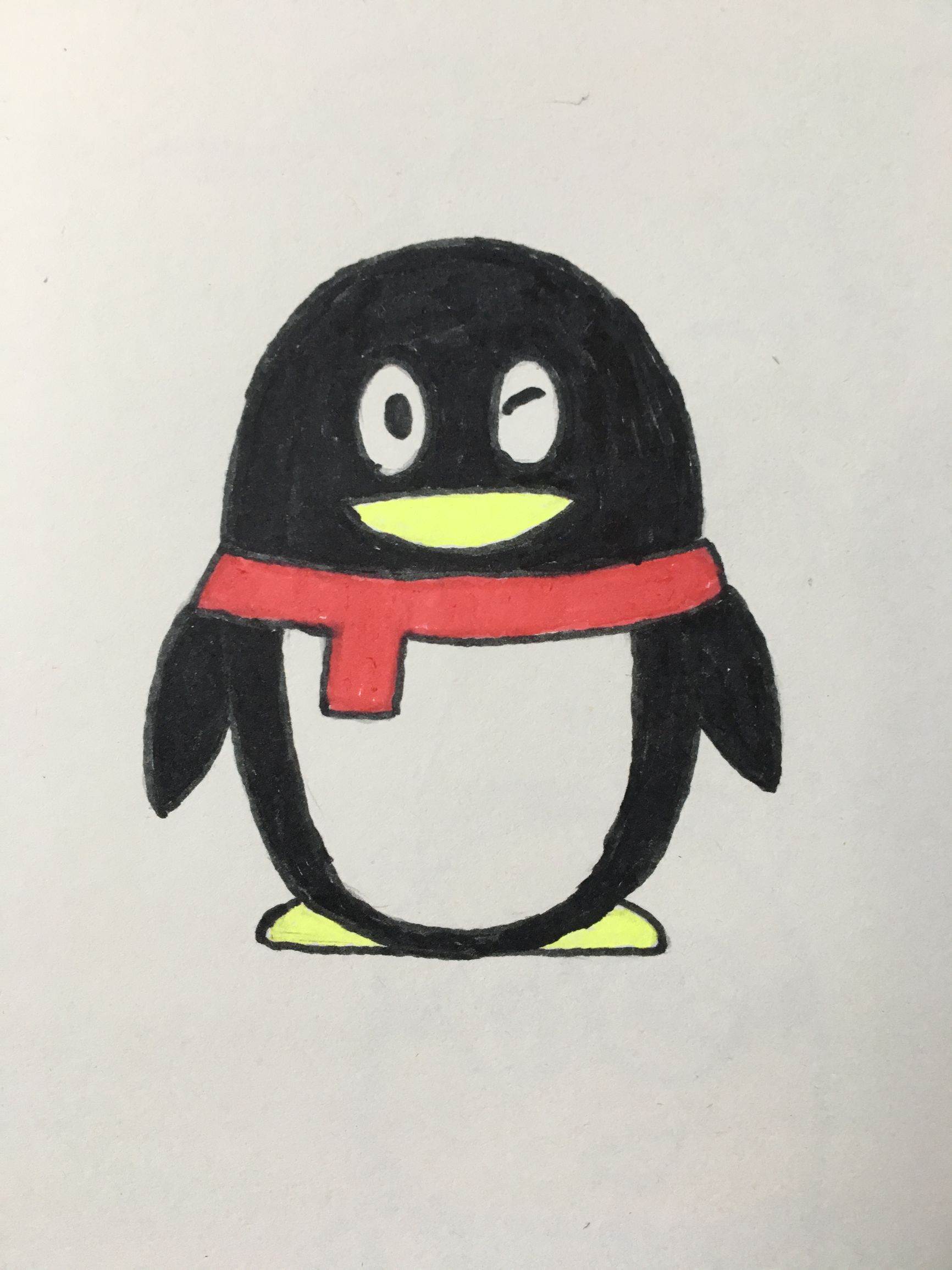 可爱小企鹅图片简笔画图片