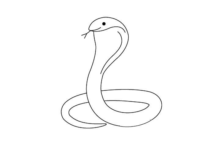 蛇怎么画简笔画 恐怖图片