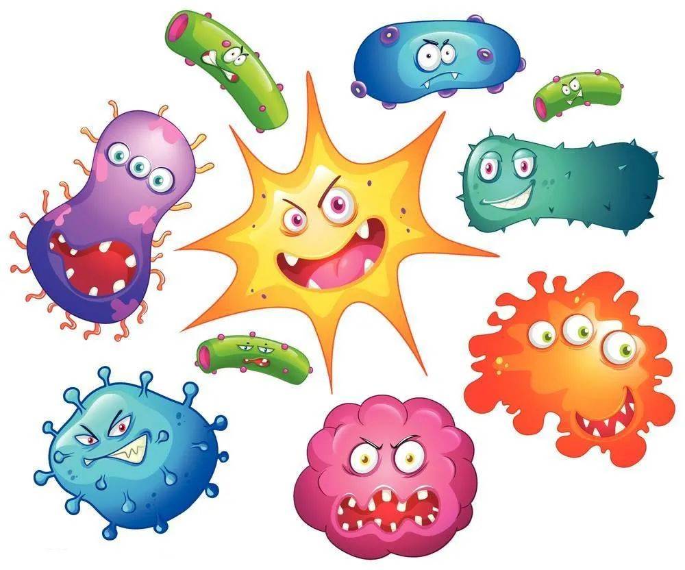 细菌儿童画画图片图片