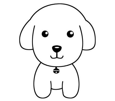 狗狗的简笔画 画狗最简单的画法