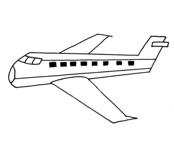 客机简笔画 民航客机简笔画