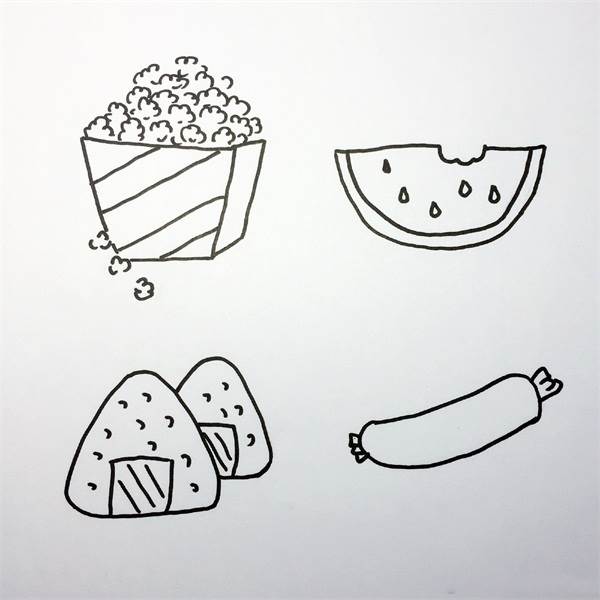 问题食品简笔画图片