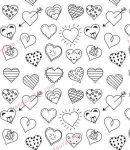 手帐素材丨爱心怎么画?一分钟教会你100种心形简笔画画法!