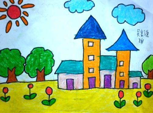 房子画画图片 房子画画图片大全儿童 简单