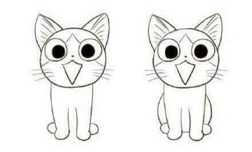 卡通小猫咪画法图片