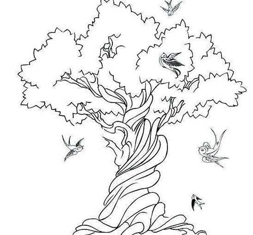 春天的大树简笔画插图图片