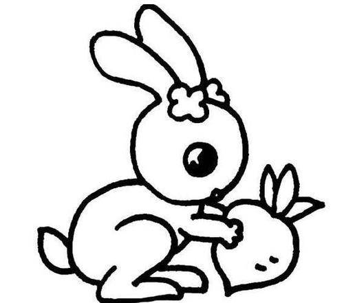 兔子简笔画 萌萌图片