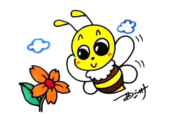 蜜蜂绘画图片大全大图图片