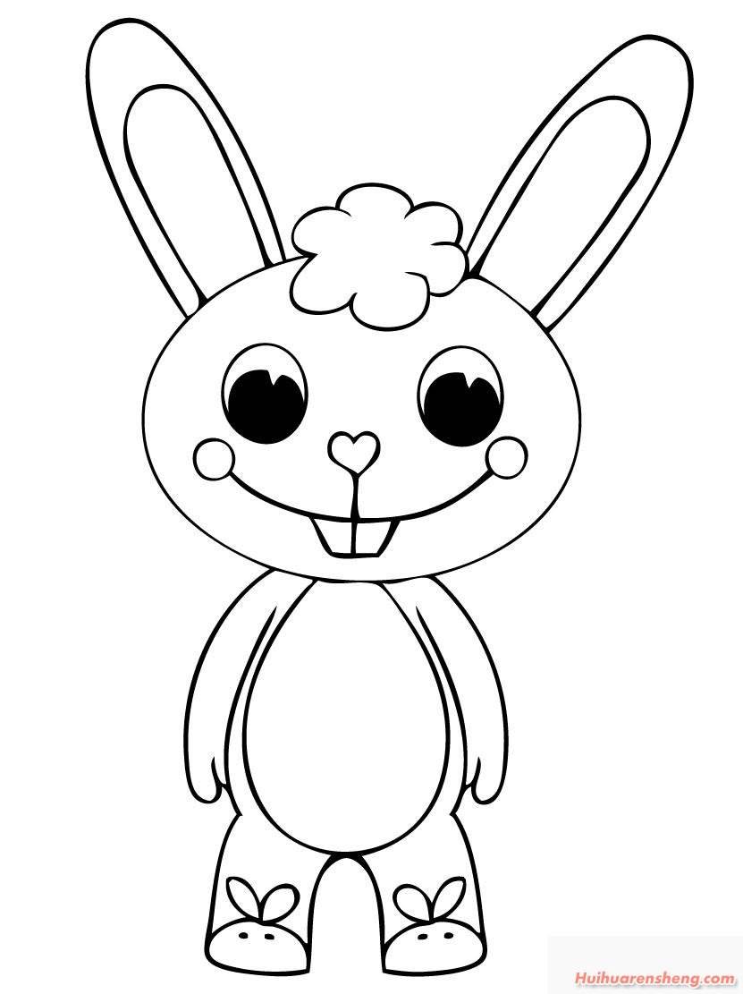 兔子的画法儿童简笔画图片