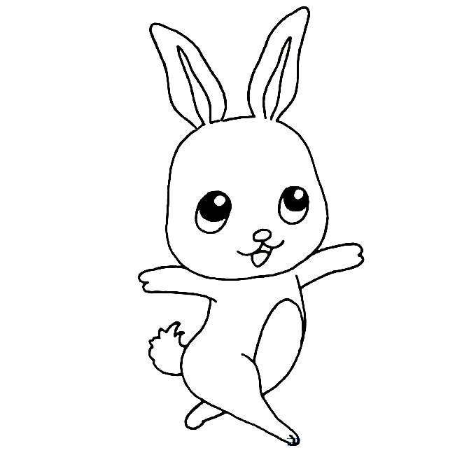 肖兔子简笔画图片